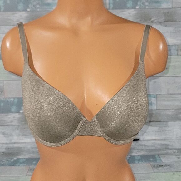 Victoria's Secret Uplift Semi Demi Olive Bra sz 32DD - Picture 1 of 5